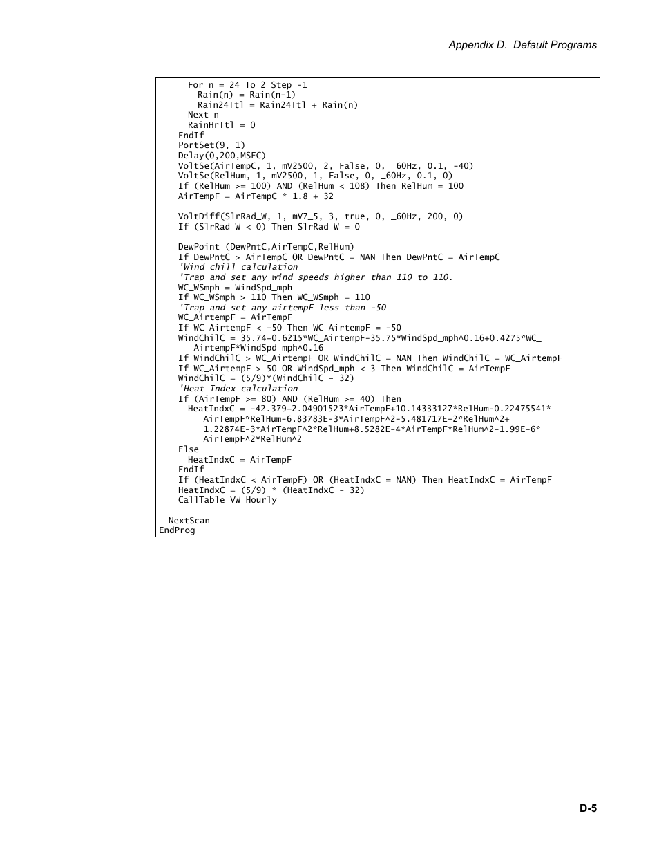 Campbell Scientific ET107 Evapotranspiration Monitoring Station User Manual | Page 109 / 114