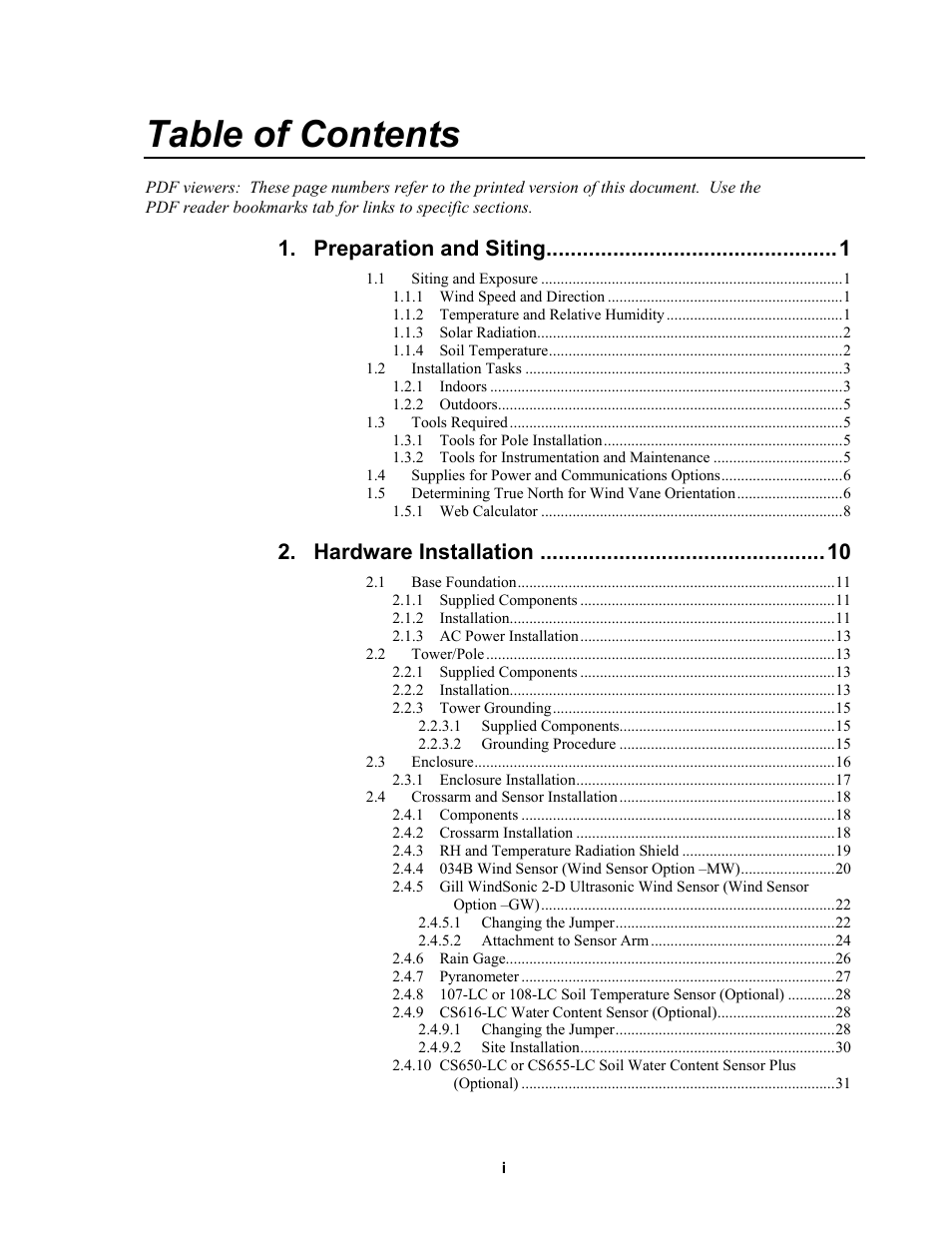 Campbell Scientific ET107 Evapotranspiration Monitoring Station User Manual | Page 5 / 114