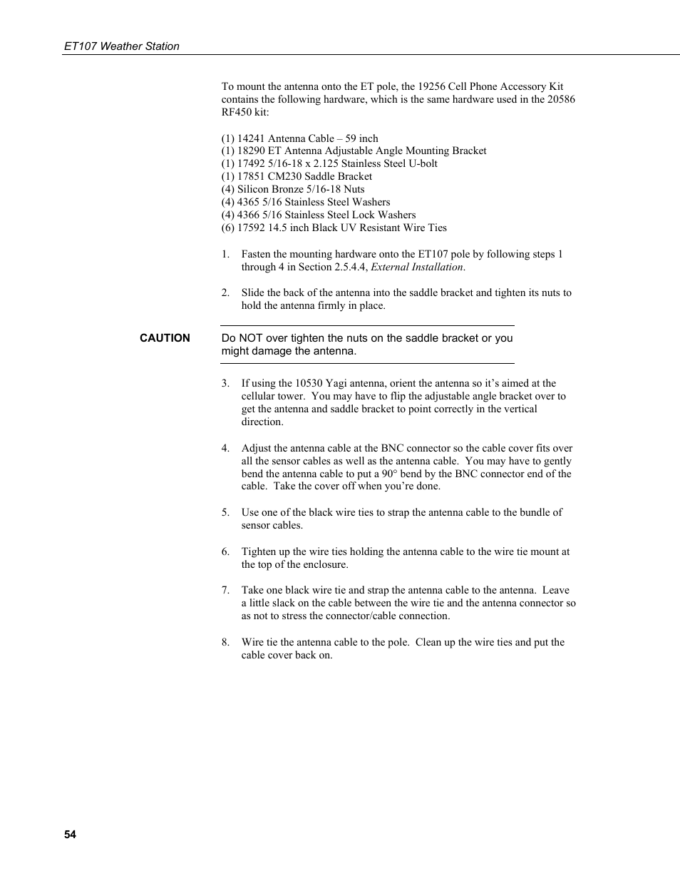 Campbell Scientific ET107 Evapotranspiration Monitoring Station User Manual | Page 64 / 114