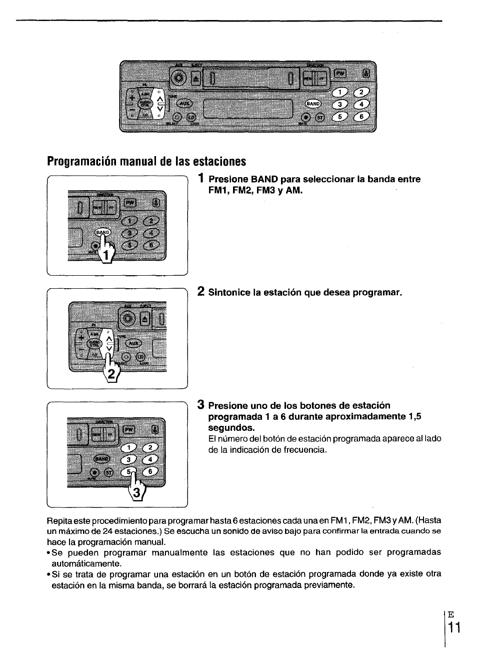 2 sintonice la estación que desea programar | Aiwa CT-X417 User Manual | Page 27 / 48