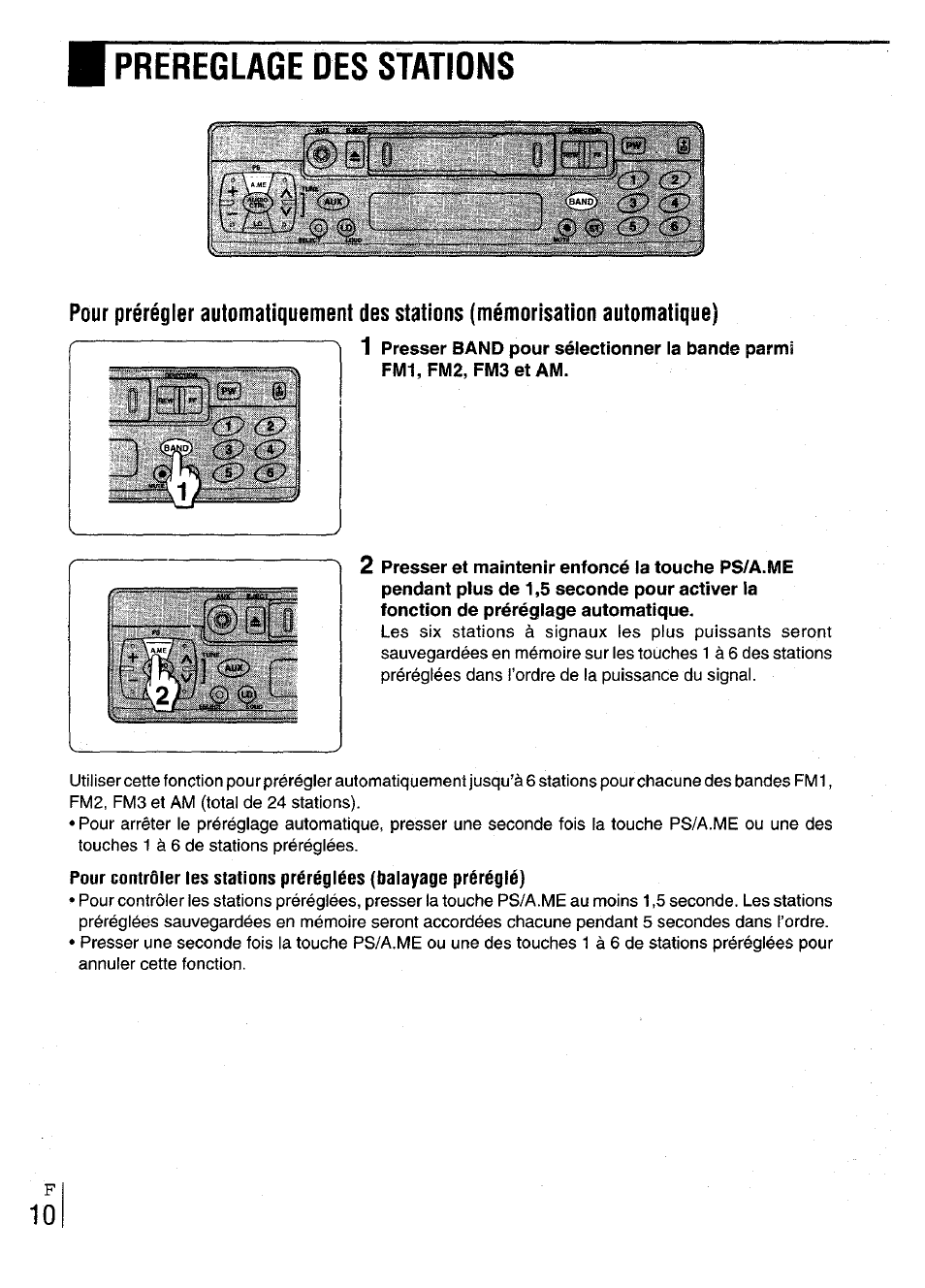 Prereglage des stations, Cd cd | Aiwa CT-X417 User Manual | Page 42 / 48