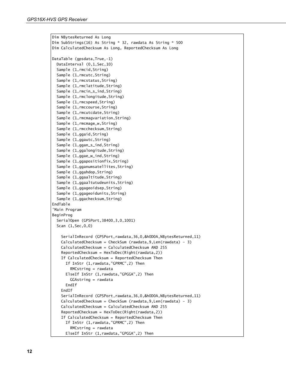 Campbell Scientific GPS16X-HVS GPS Receiver User Manual | Page 18 / 38