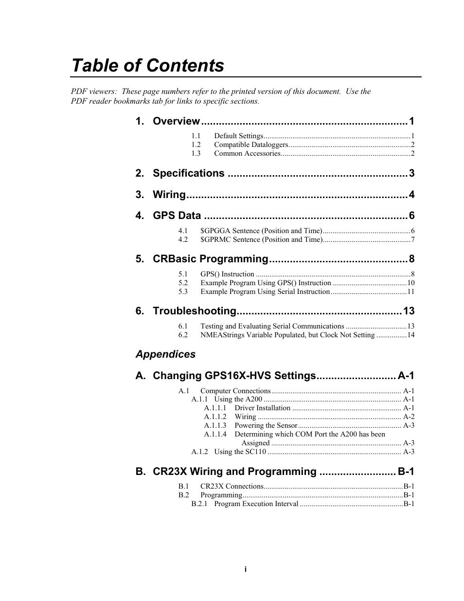 Campbell Scientific GPS16X-HVS GPS Receiver User Manual | Page 5 / 38
