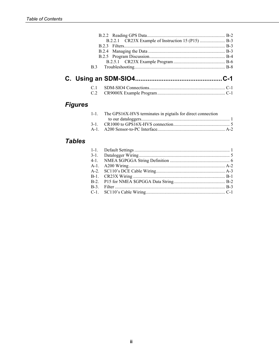 Figures, Tables | Campbell Scientific GPS16X-HVS GPS Receiver User Manual | Page 6 / 38