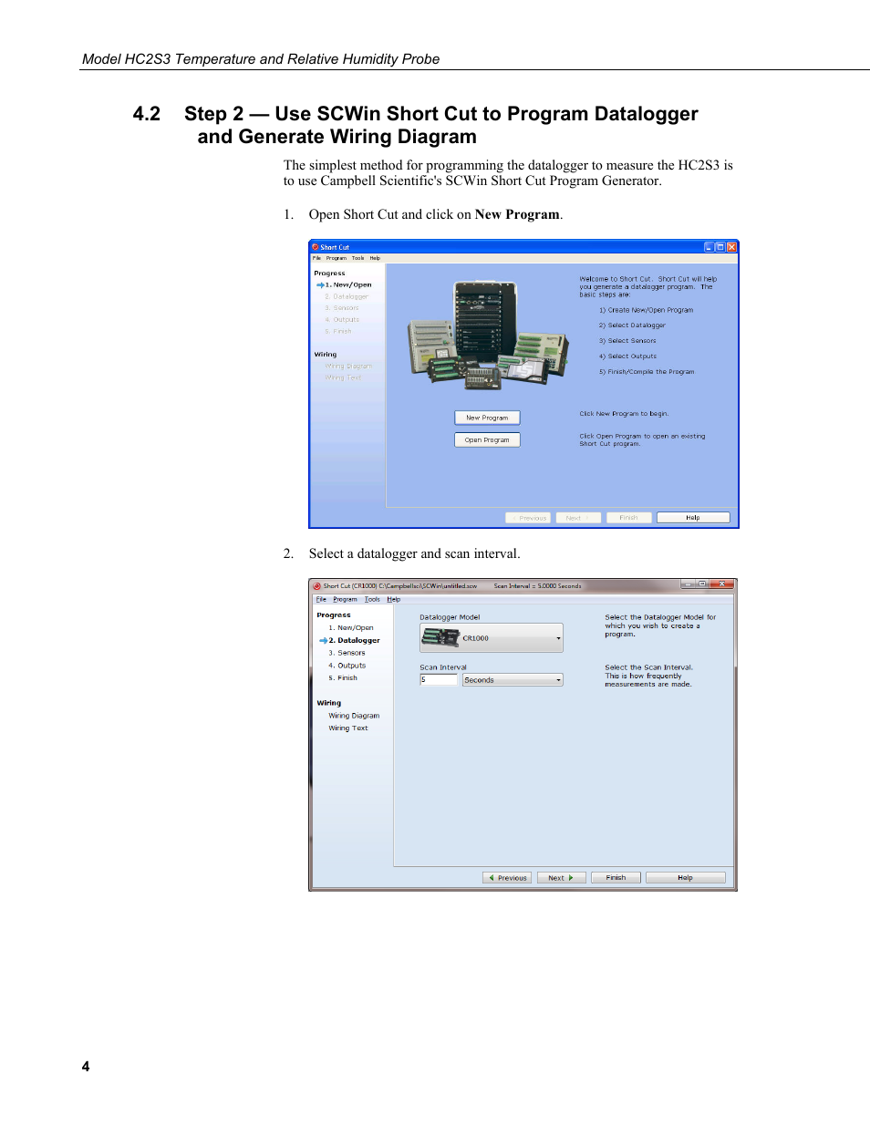 Generate wiring diagram | Campbell Scientific HC2S3 Temperature and Relative Humidity Probe User Manual | Page 10 / 42