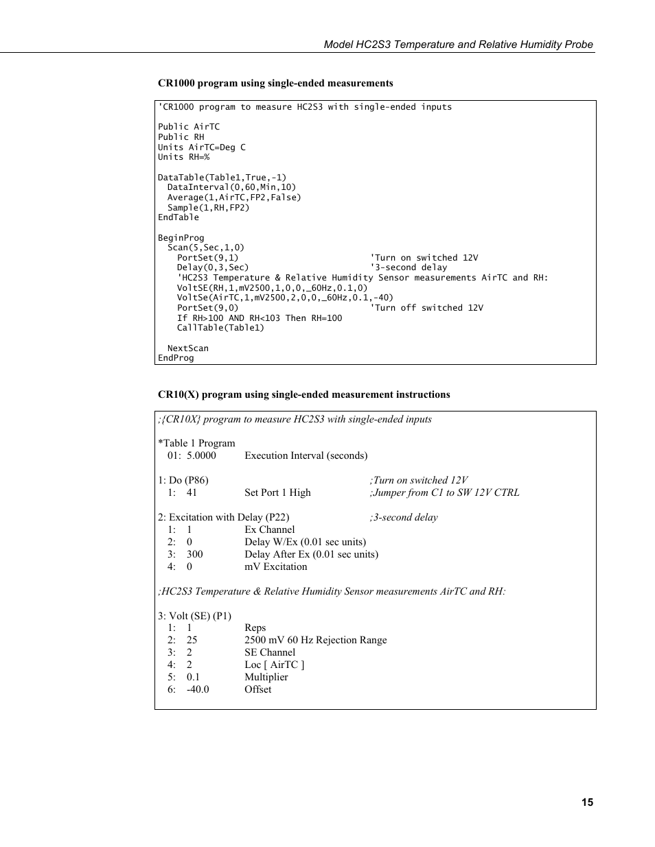 Campbell Scientific HC2S3 Temperature and Relative Humidity Probe User Manual | Page 21 / 42