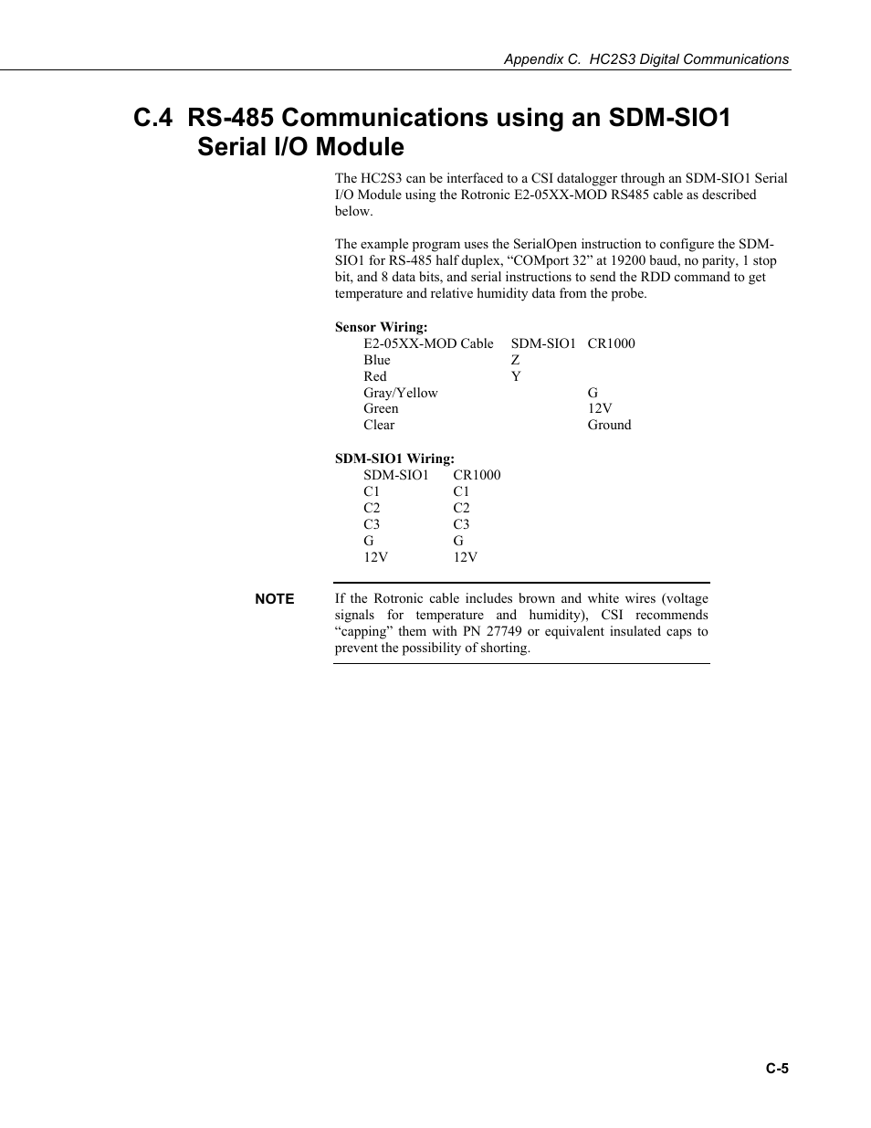 Campbell Scientific HC2S3 Temperature and Relative Humidity Probe User Manual | Page 39 / 42