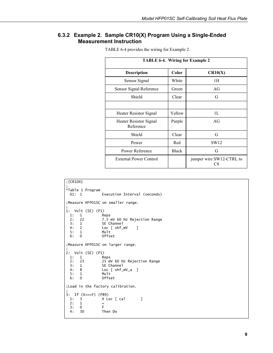 Measurement instruction, 4. wiring for example 2 | Campbell Scientific HFP01SC Hukseflux Self-Calibrating Soil Heat Flux Plate User Manual | Page 15 / 32