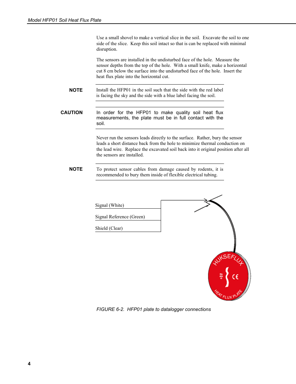 Campbell Scientific HFP01 Soil Heat Flux Plate User Manual | Page 10 / 18