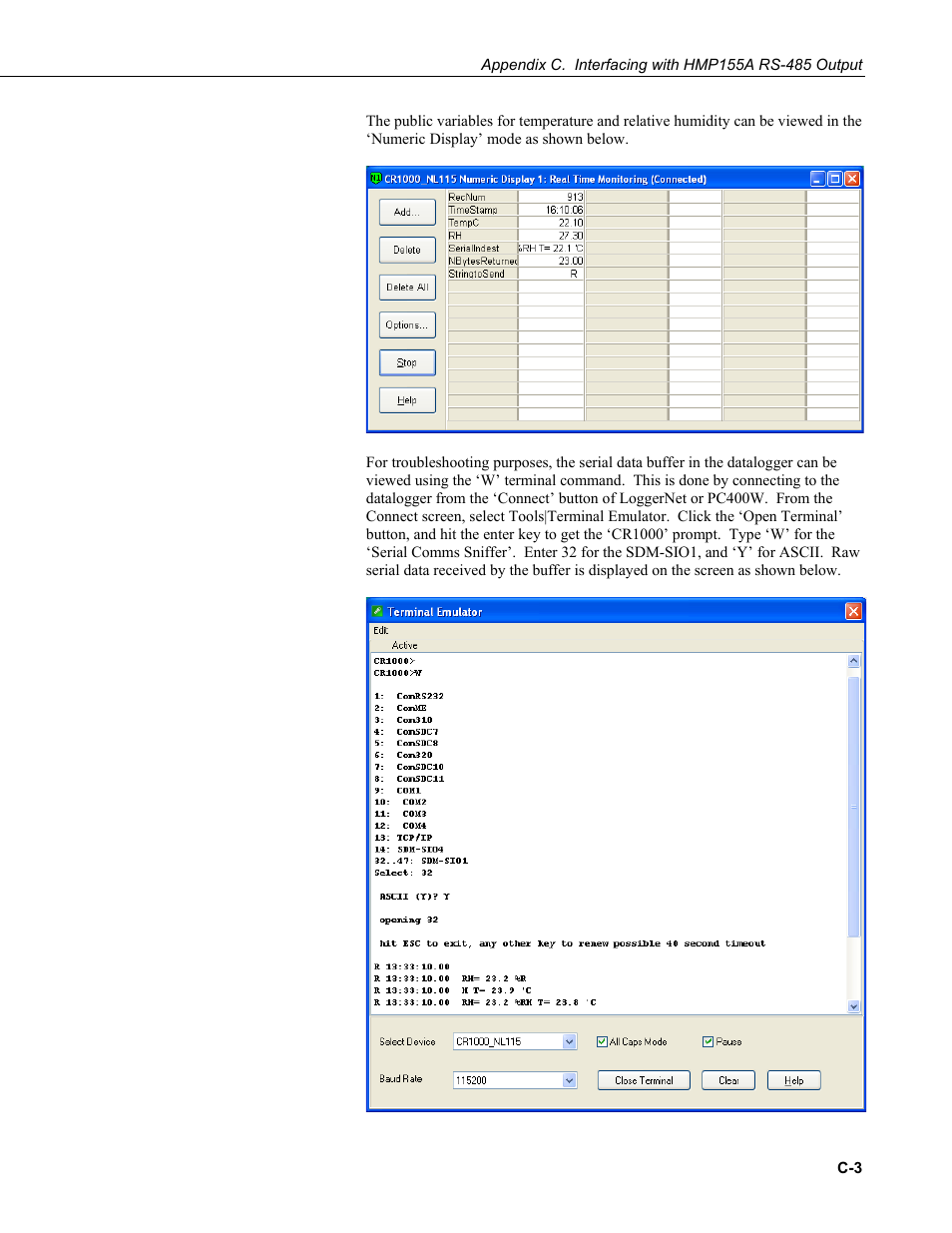 Campbell Scientific HMP155A Temperature and Relative Humidity Probe User Manual | Page 39 / 48
