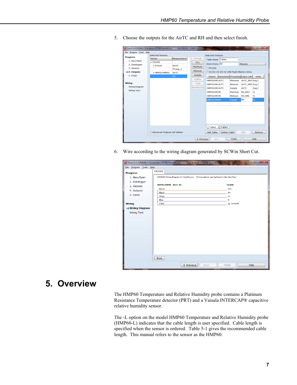 Overview | Campbell Scientific HMP60 Temperature and Relative Humidity Probe User Manual | Page 13 / 26