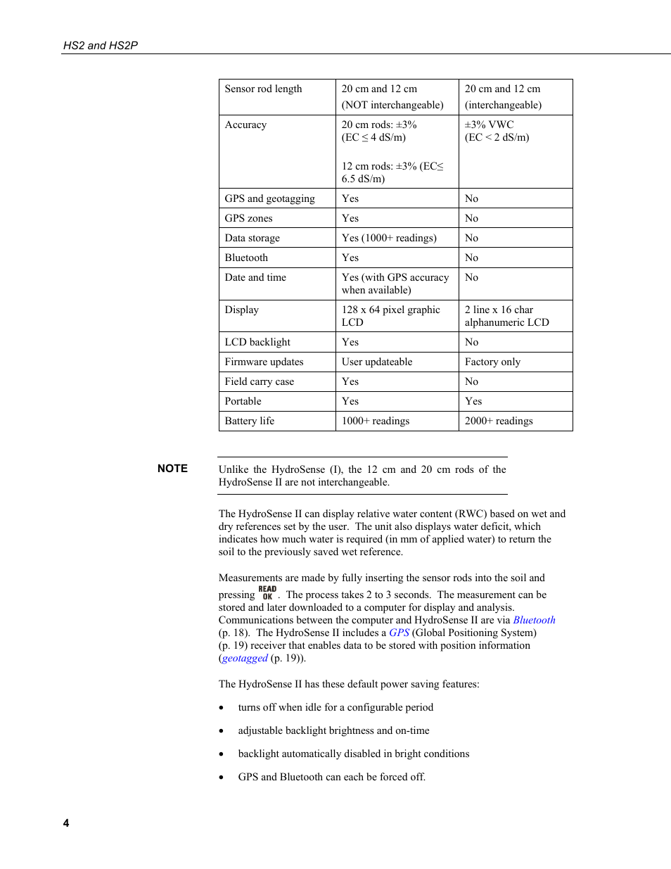 Campbell Scientific HS2 and HS2P (HydroSense II) User Manual | Page 12 / 46