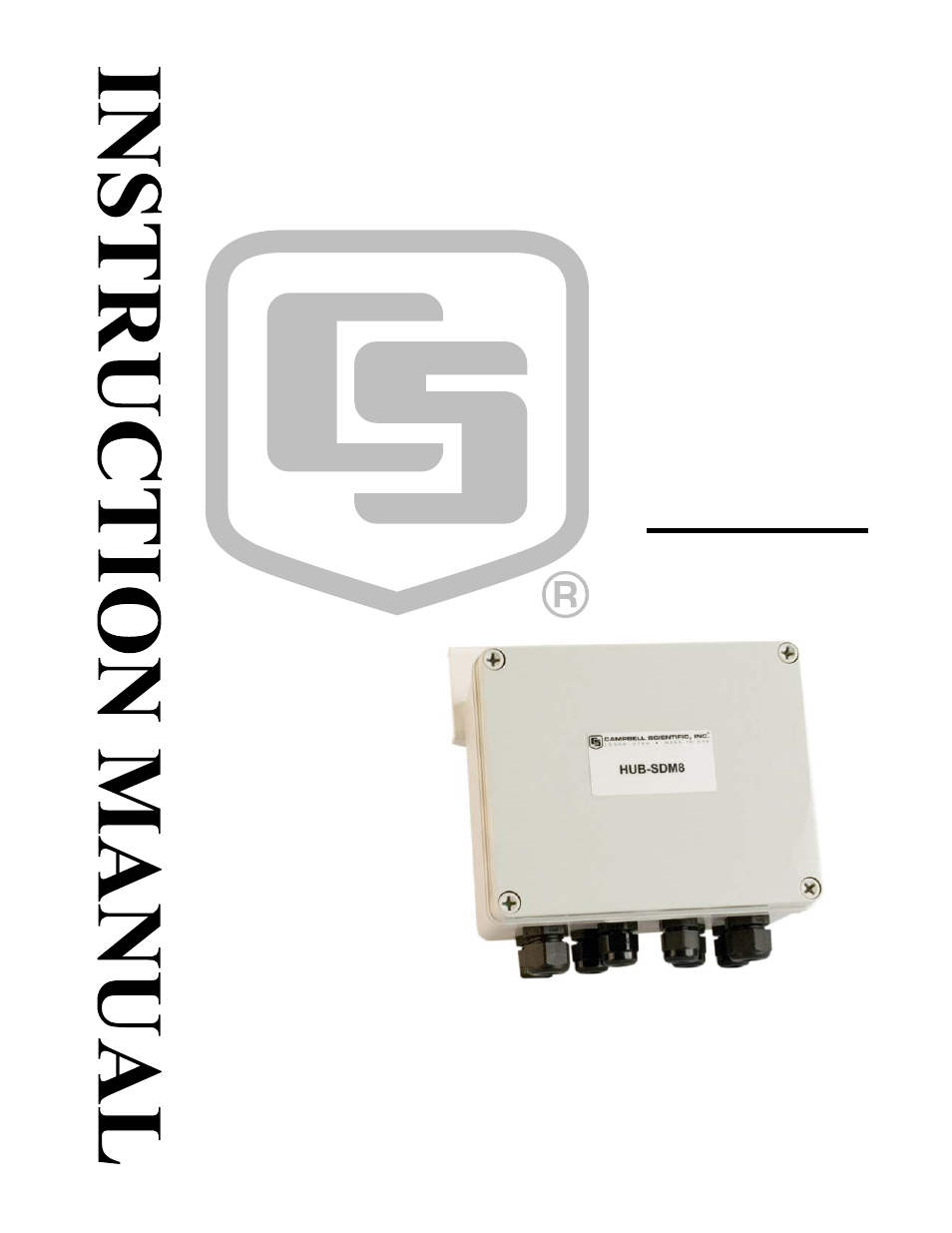 Campbell Scientific HUB-SDM8 8-Channel Hub for SDM Peripherals & Power Connections User Manual | 10 pages