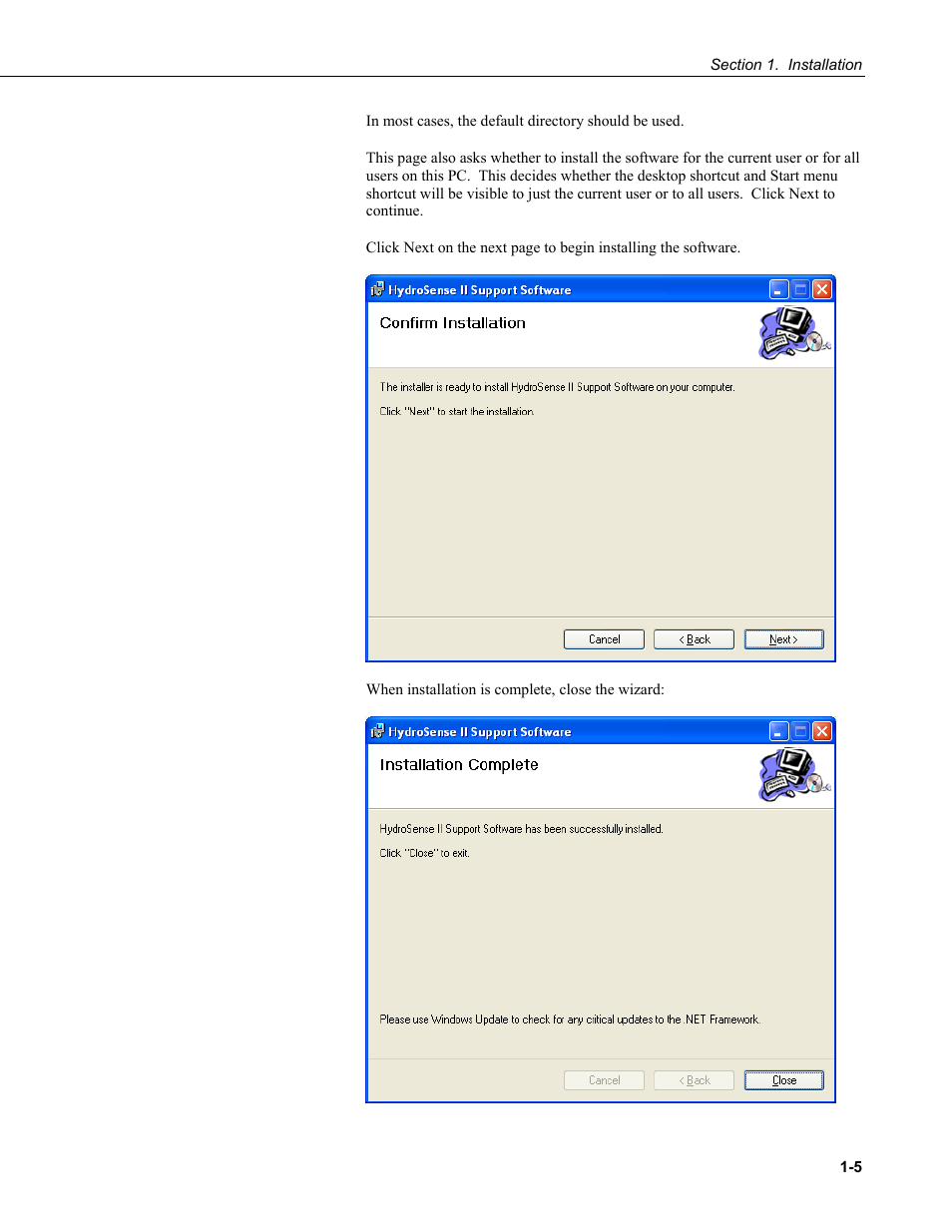 Campbell Scientific HydroSense II Support Software User Guide User Manual | Page 11 / 82