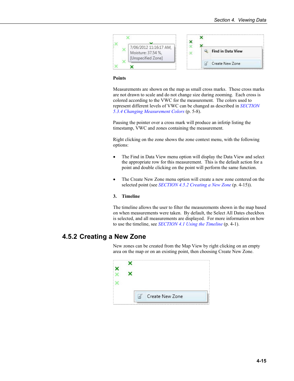 2 creating a new zone, 2 creating a new zone -15 | Campbell Scientific HydroSense II Support Software User Guide User Manual | Page 41 / 82