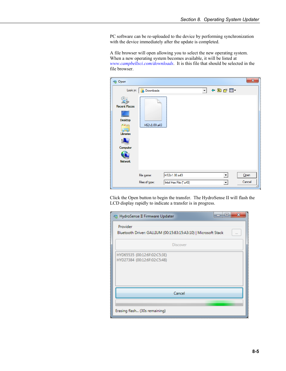 Campbell Scientific HydroSense II Support Software User Guide User Manual | Page 77 / 82