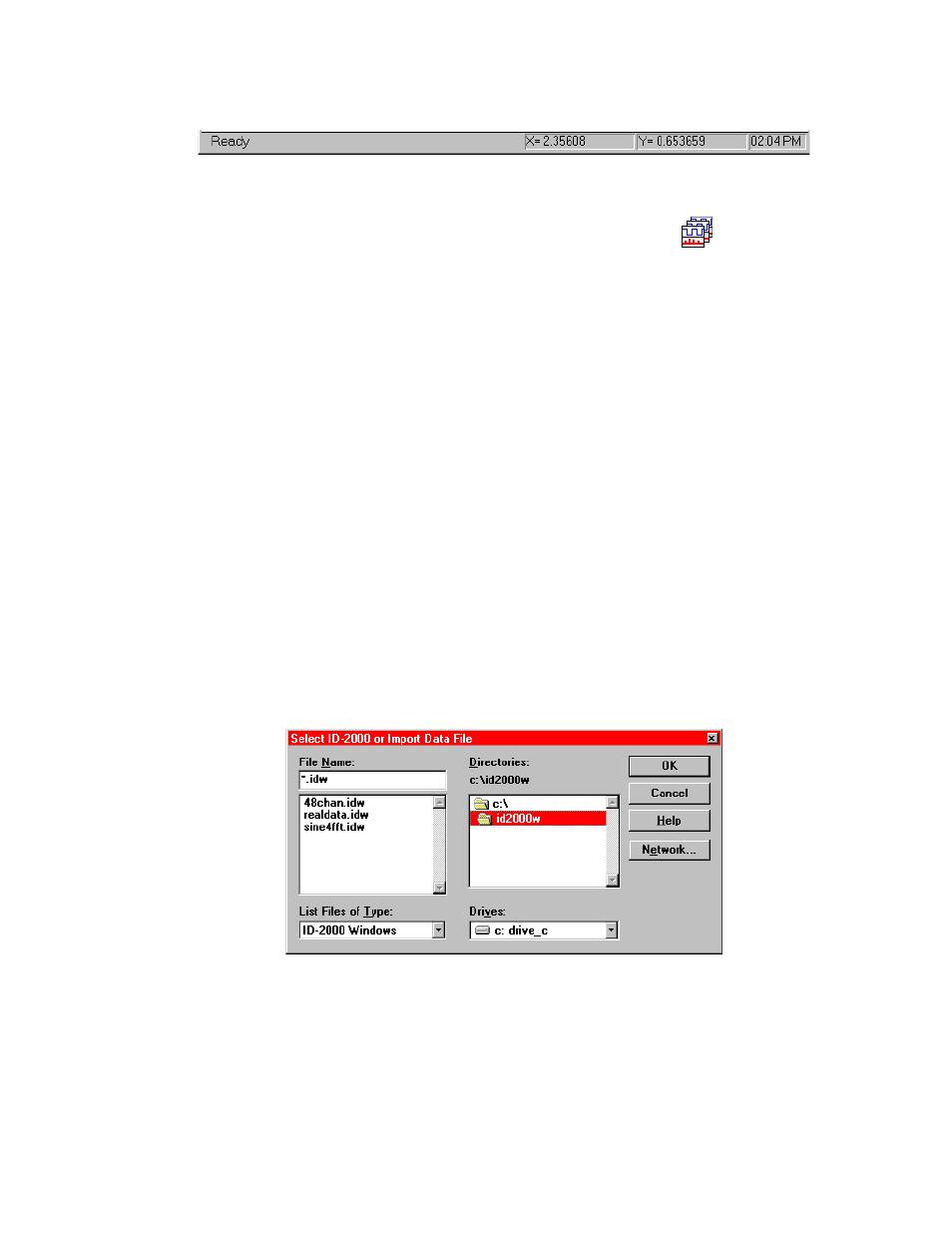 2 status bar, 3 quick tour | Campbell Scientific ID-2000W Software User Manual | Page 15 / 84