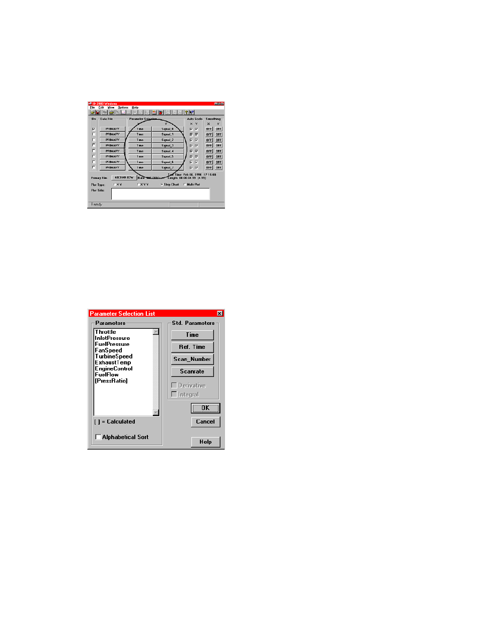 1 selecting parameters, 2 derivatives and integrals | Campbell Scientific ID-2000W Software User Manual | Page 27 / 84