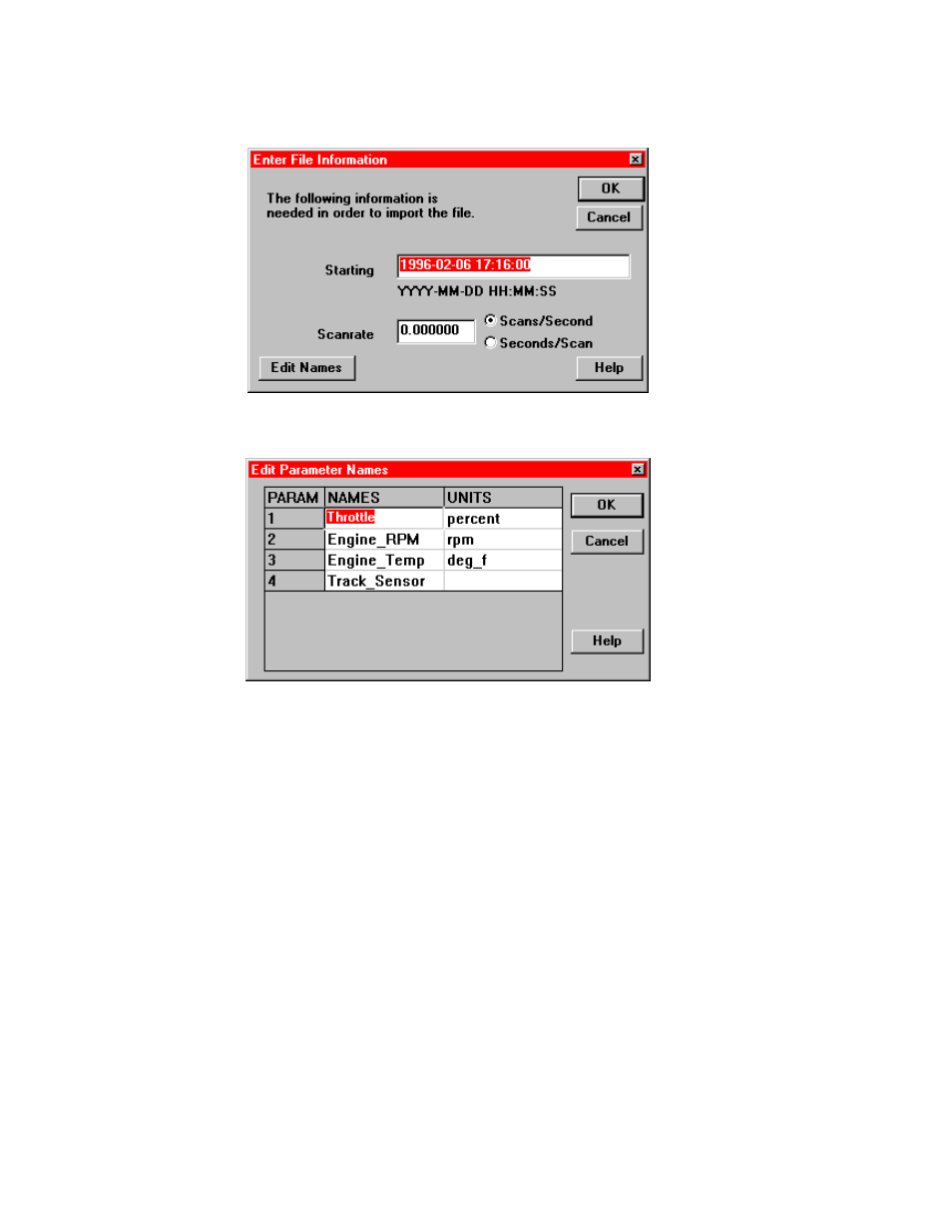 2 parameter names | Campbell Scientific ID-2000W Software User Manual | Page 58 / 84
