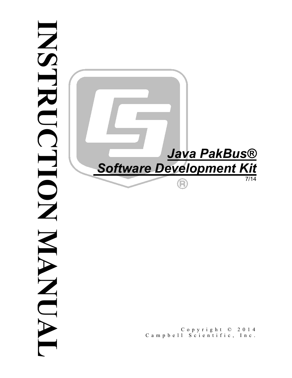 Campbell Scientific Java PakBus Software Development Kit User Manual | 30 pages