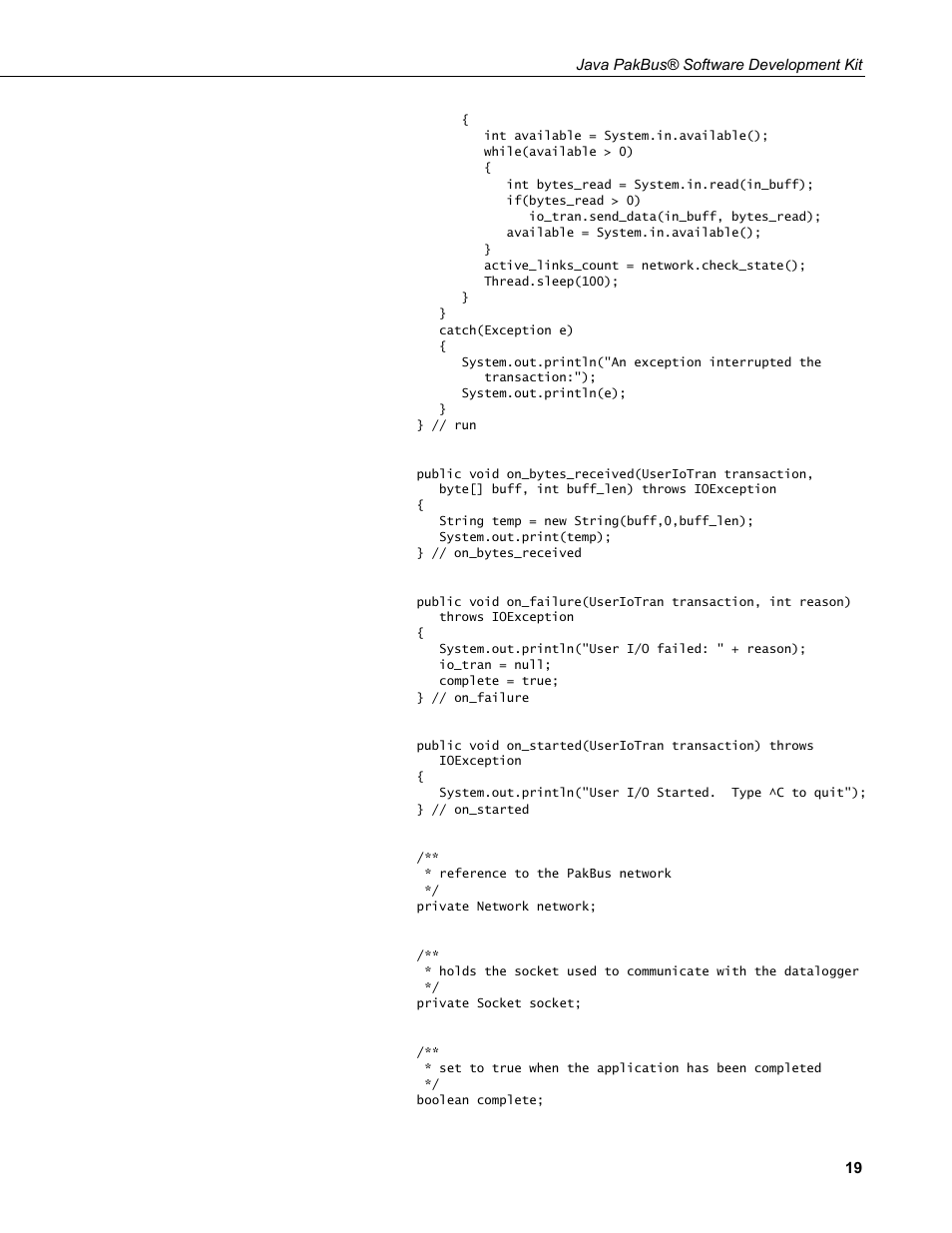 Campbell Scientific Java PakBus Software Development Kit User Manual | Page 27 / 30