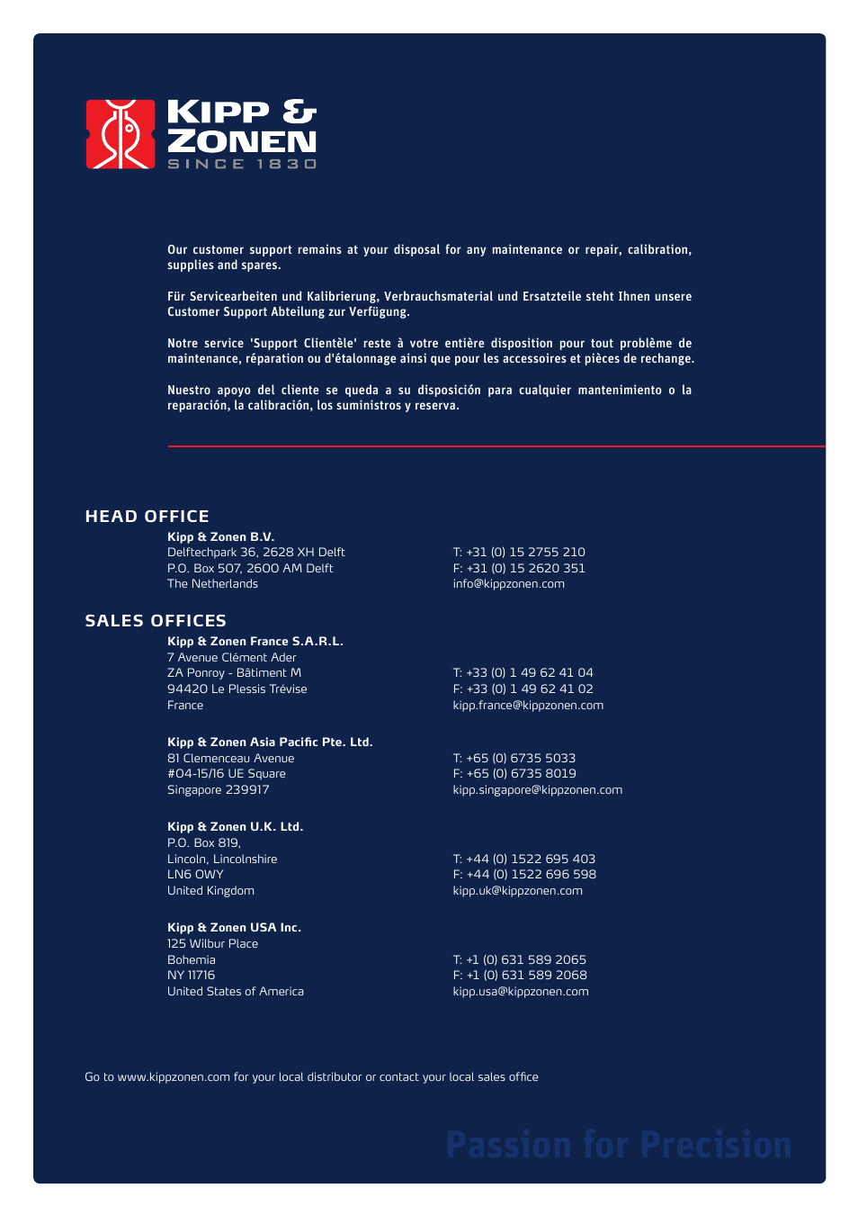 Passion for precision | Campbell Scientific Kipp and Zonen CMP-Series Pyranometers User Manual | Page 36 / 36
