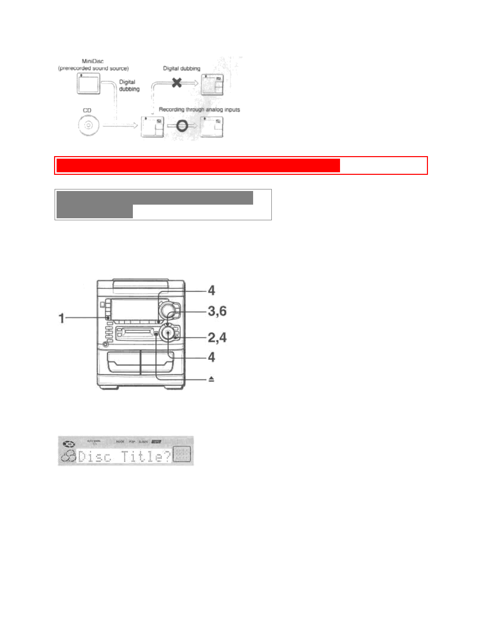 Registering the disc title | Aiwa XR-H33MD User Manual | Page 40 / 60