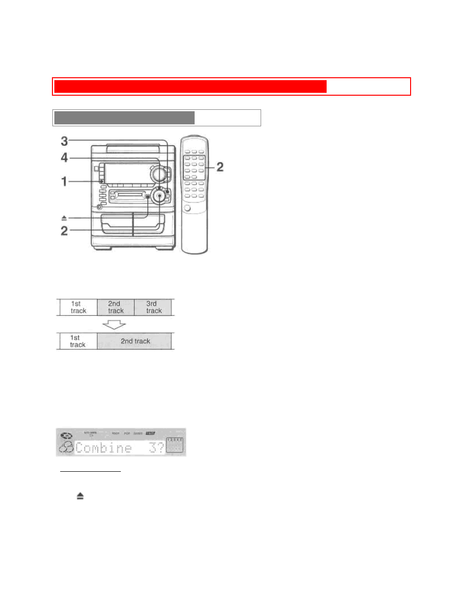 Md editing (cont) pg. 27 combining two tracks | Aiwa XR-H33MD User Manual | Page 44 / 60