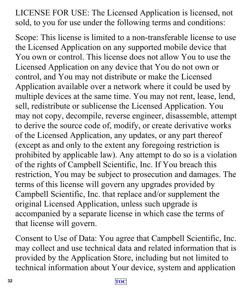 Campbell Scientific LoggerLink Mobile App for Android User Manual | Page 34 / 39