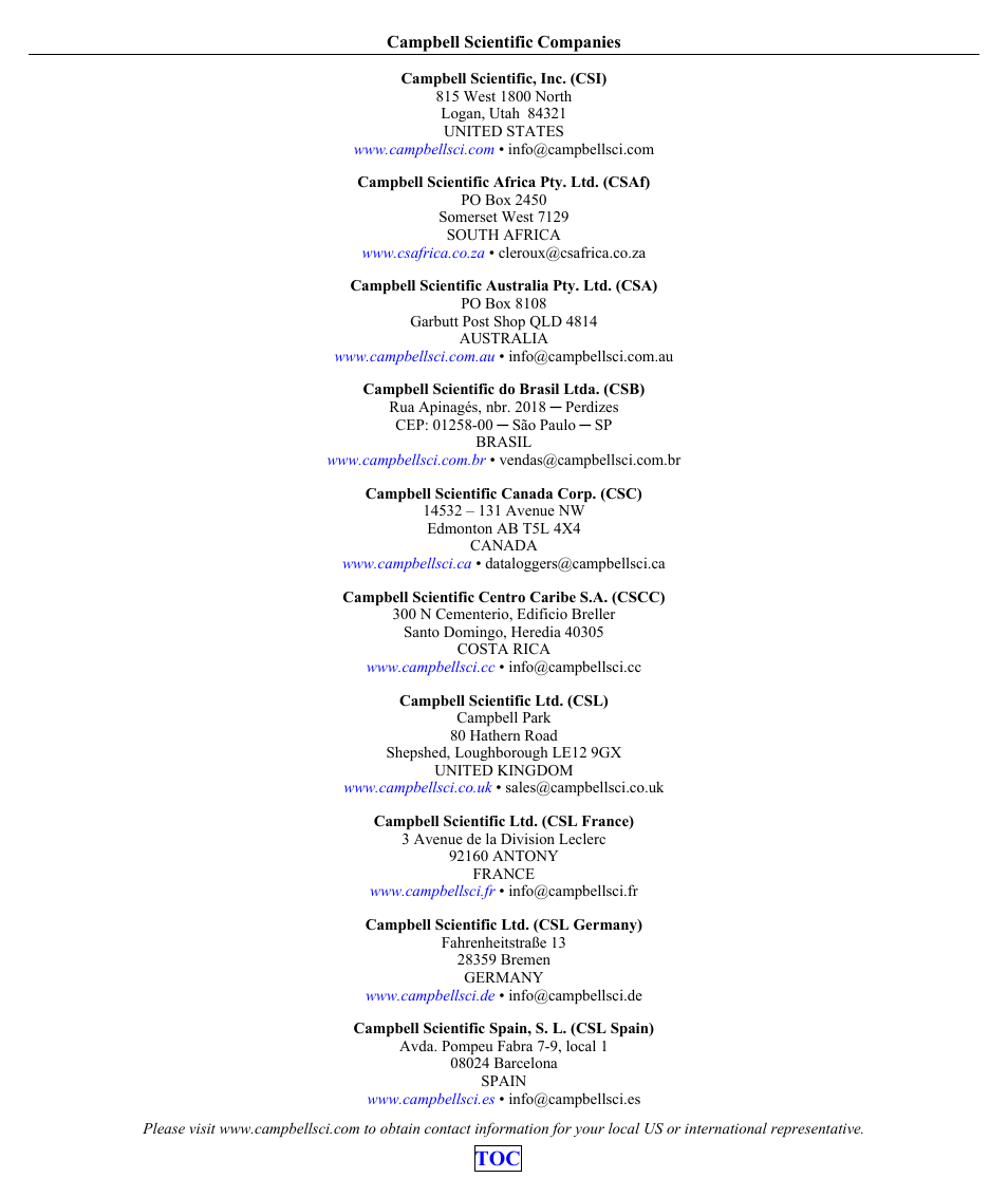 Campbell scientific companies | Campbell Scientific LoggerLink Mobile App for Android User Manual | Page 39 / 39