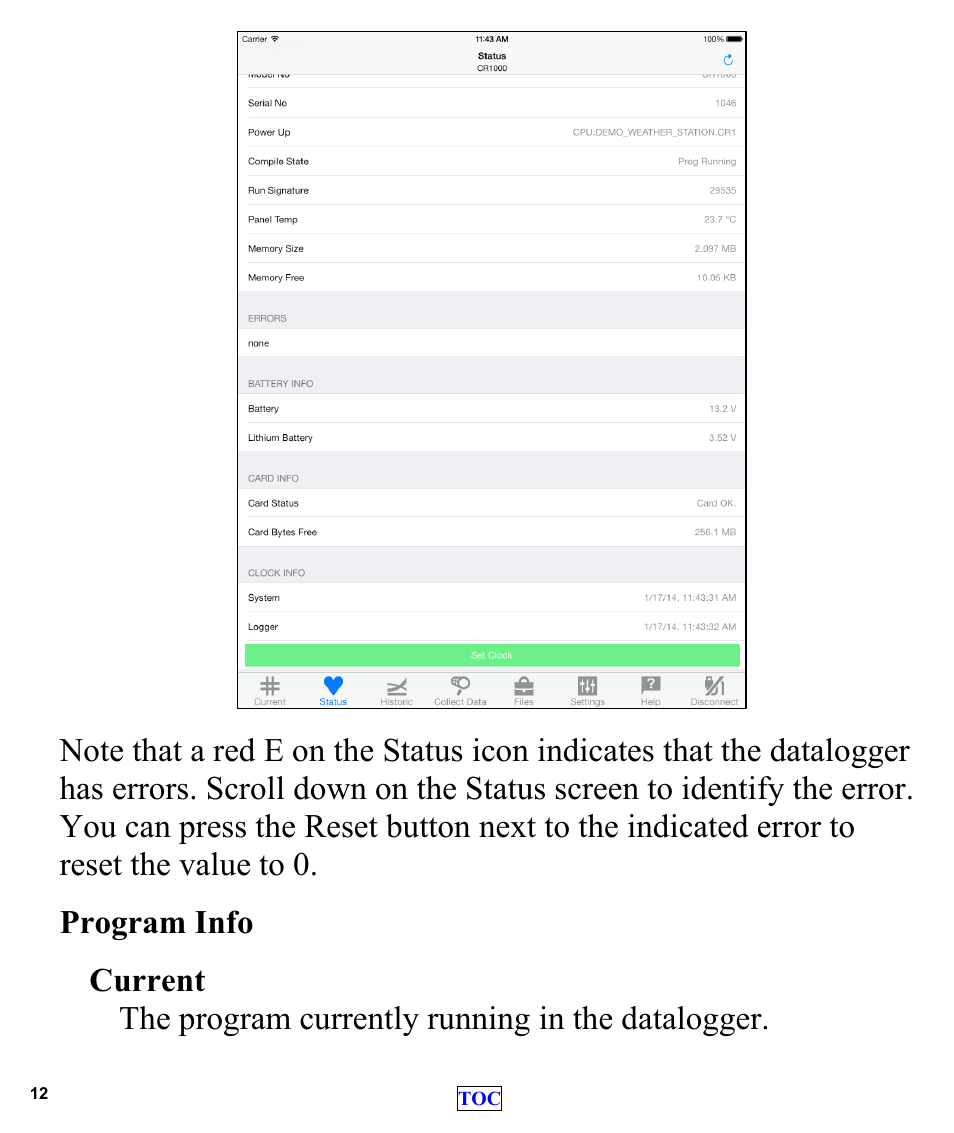 Campbell Scientific LoggerLink Mobile App for iOS User Manual | Page 14 / 42
