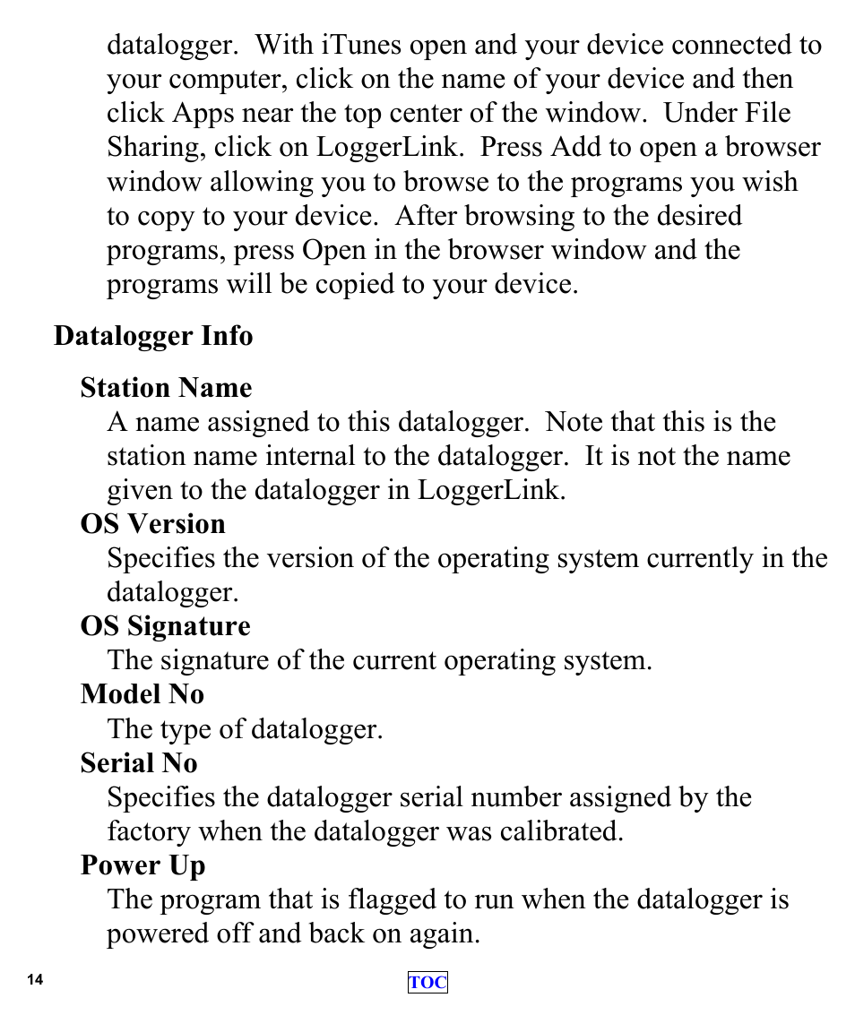 Campbell Scientific LoggerLink Mobile App for iOS User Manual | Page 16 / 42