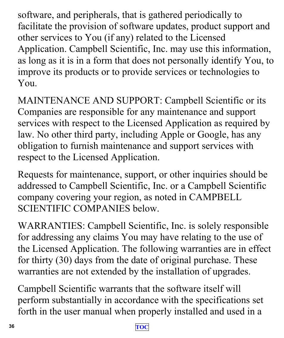 Campbell Scientific LoggerLink Mobile App for iOS User Manual | Page 38 / 42