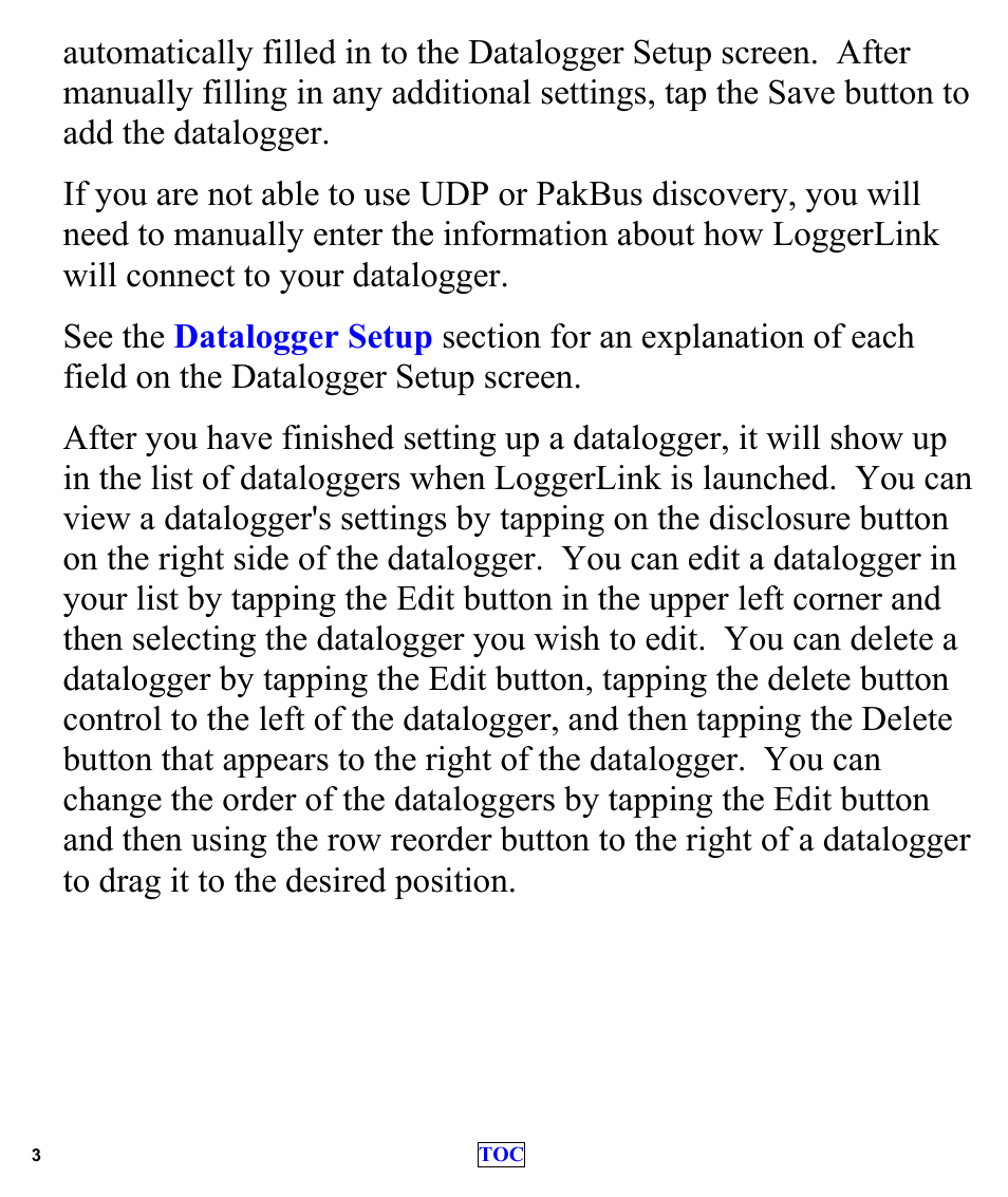 Campbell Scientific LoggerLink Mobile App for iOS User Manual | Page 5 / 42