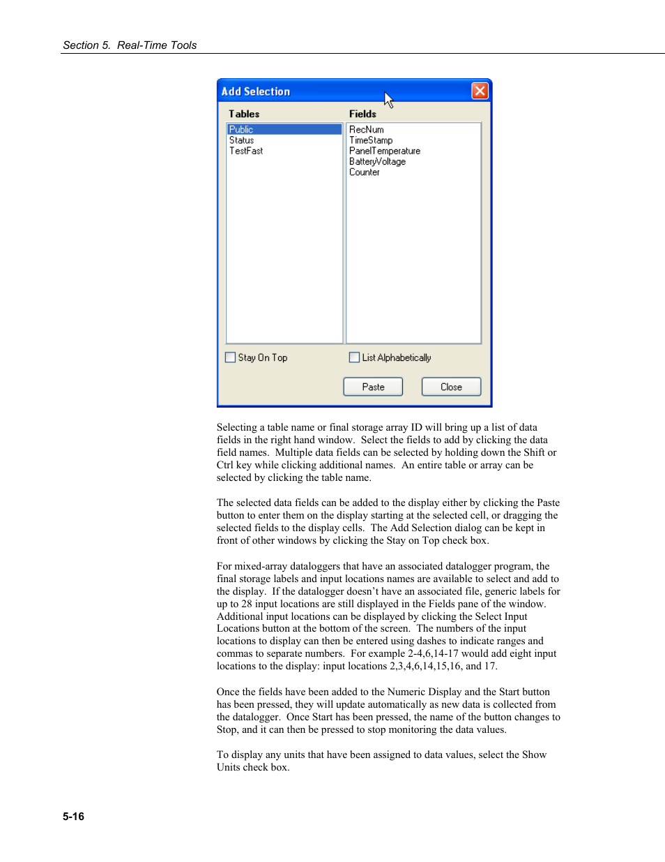 Campbell Scientific LoggerNet Datalogger Support Software User Manual | Page 152 / 580