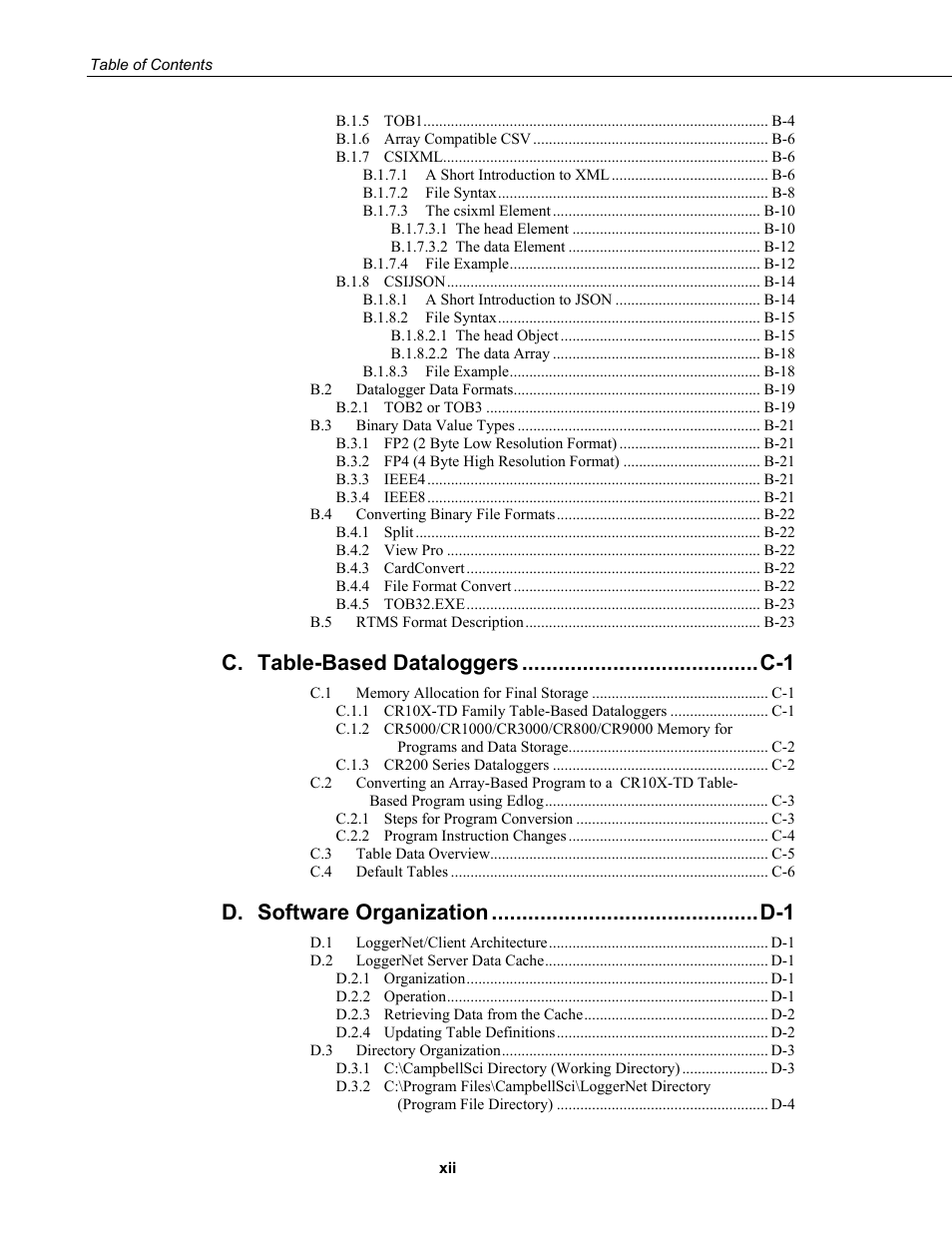 Campbell Scientific LoggerNet Datalogger Support Software User Manual | Page 16 / 580