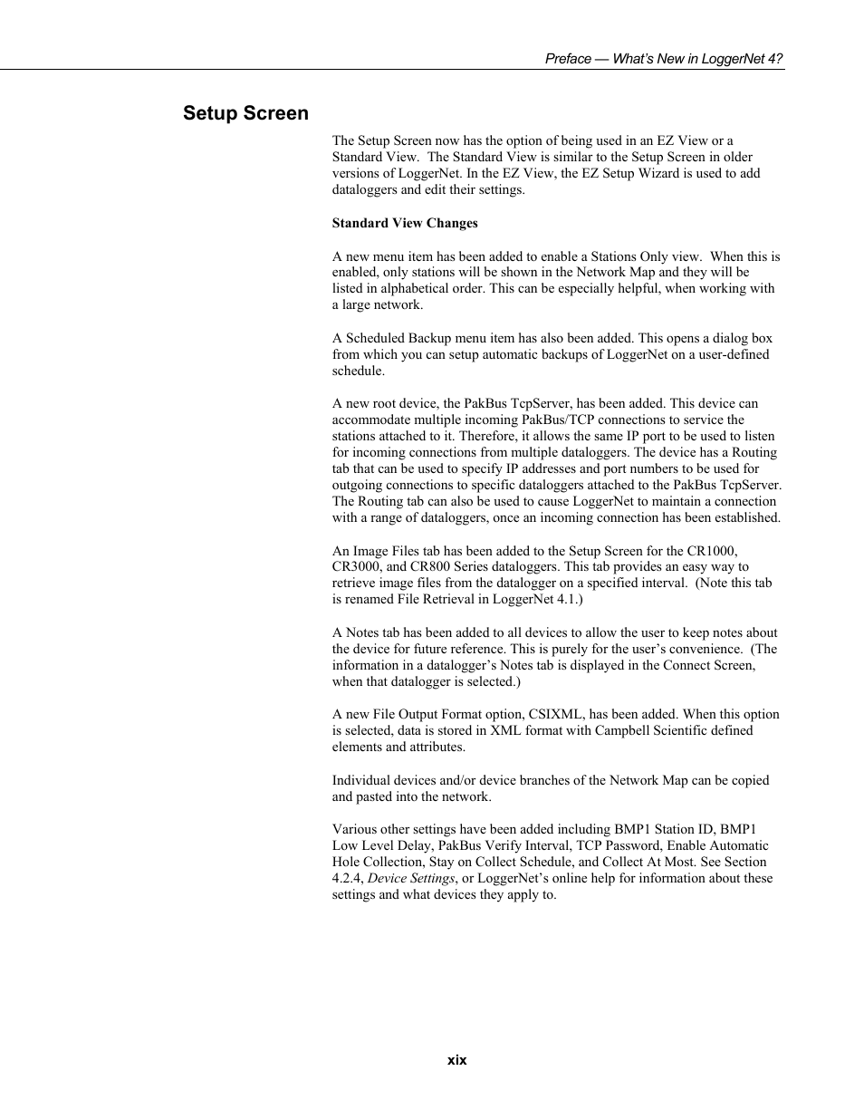 Setup screen | Campbell Scientific LoggerNet Datalogger Support Software User Manual | Page 23 / 580