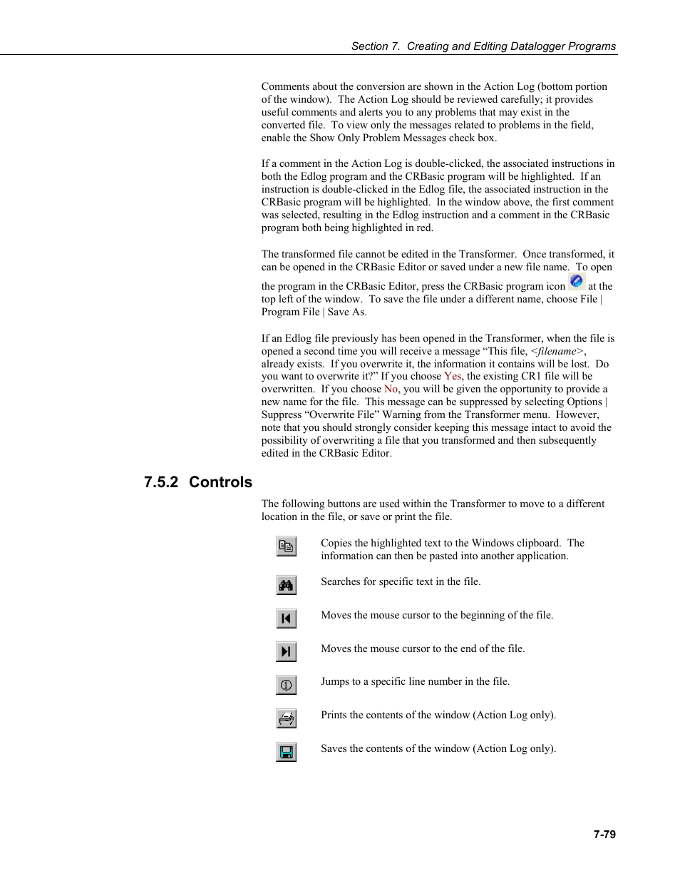 2 controls, Controls -79 | Campbell Scientific LoggerNet Datalogger Support Software User Manual | Page 297 / 580
