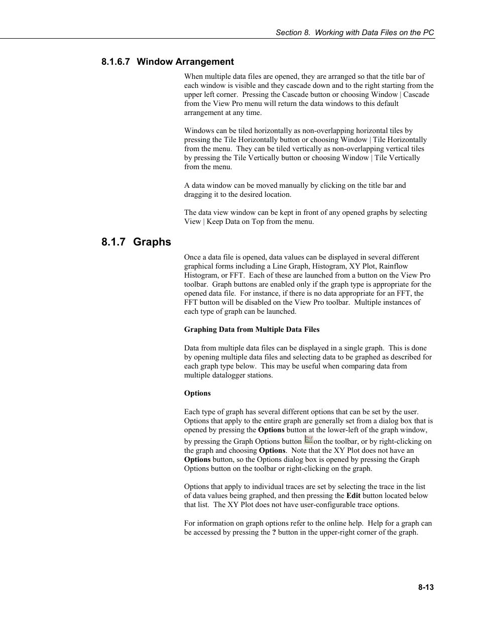 7 window arrangement, 7 graphs, Window arrangement -13 | Graphs -13 | Campbell Scientific LoggerNet Datalogger Support Software User Manual | Page 311 / 580