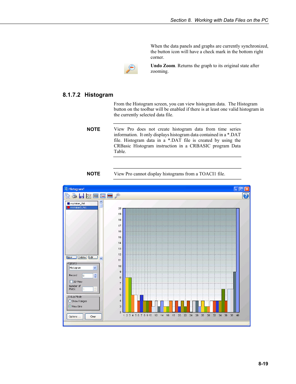 2 histogram, Histogram -19 | Campbell Scientific LoggerNet Datalogger Support Software User Manual | Page 317 / 580