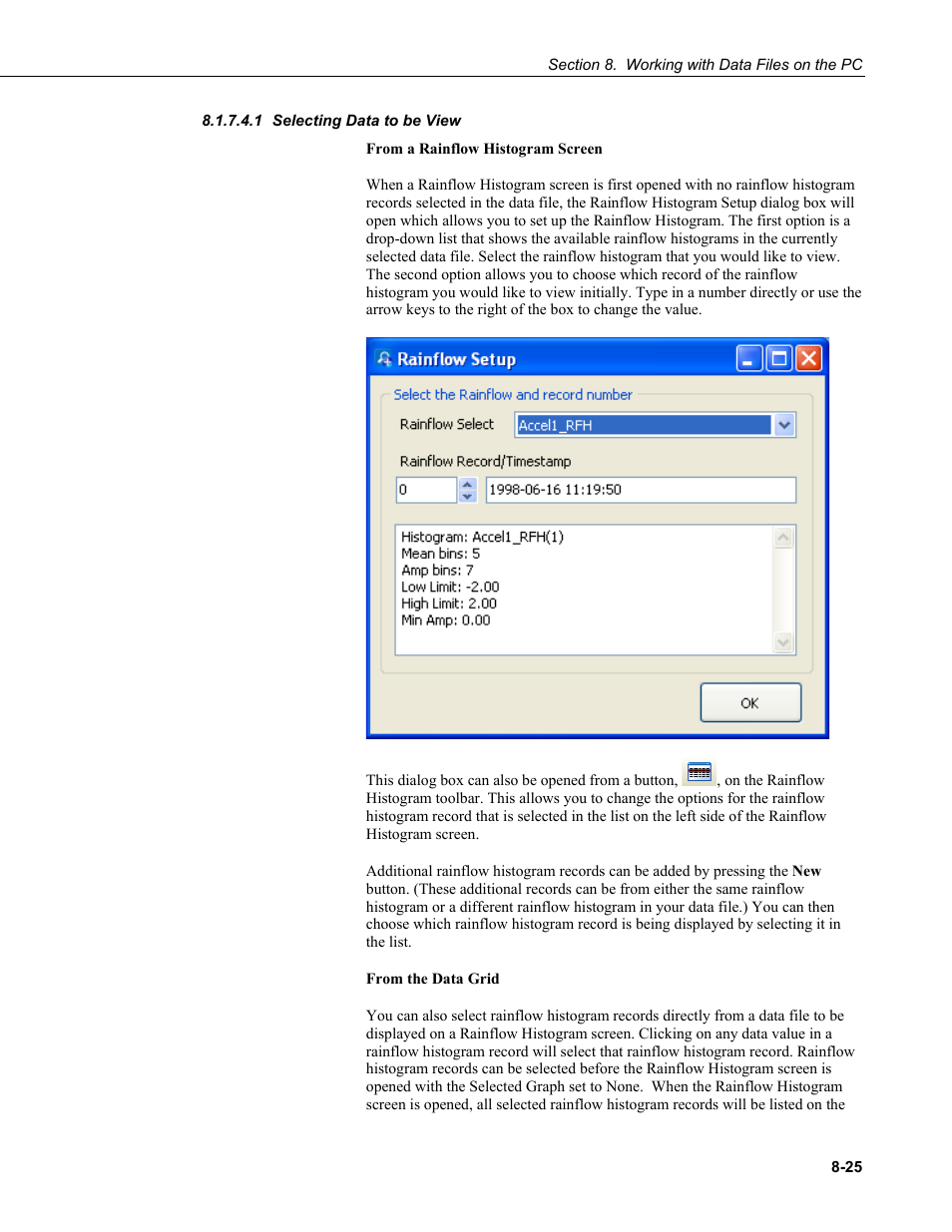 1 selecting data to be view, Selecting data to be view -25 | Campbell Scientific LoggerNet Datalogger Support Software User Manual | Page 323 / 580