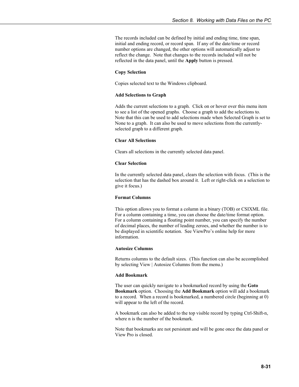 Campbell Scientific LoggerNet Datalogger Support Software User Manual | Page 329 / 580