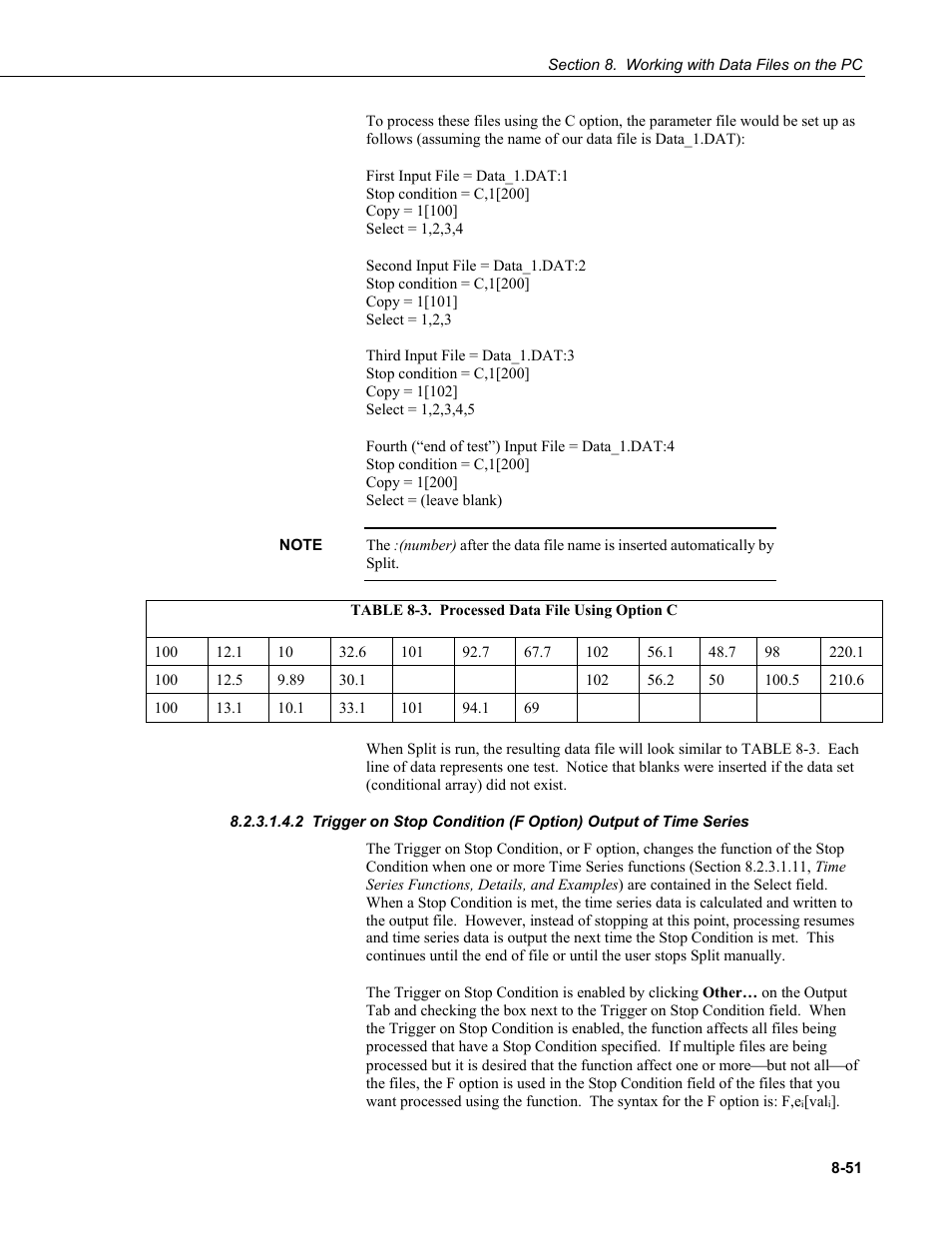 3. processed data file using option c -51 | Campbell Scientific LoggerNet Datalogger Support Software User Manual | Page 349 / 580