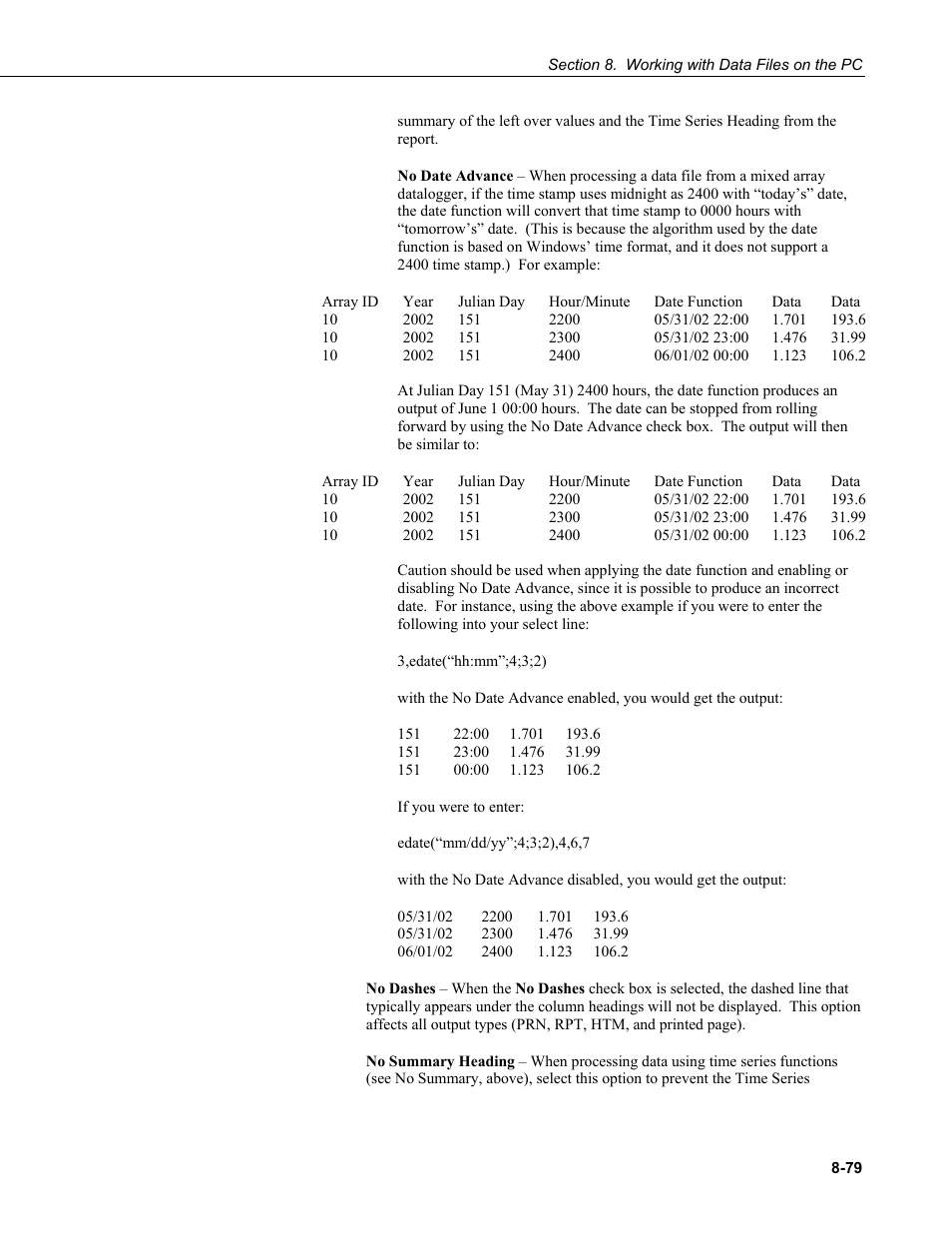 Campbell Scientific LoggerNet Datalogger Support Software User Manual | Page 377 / 580