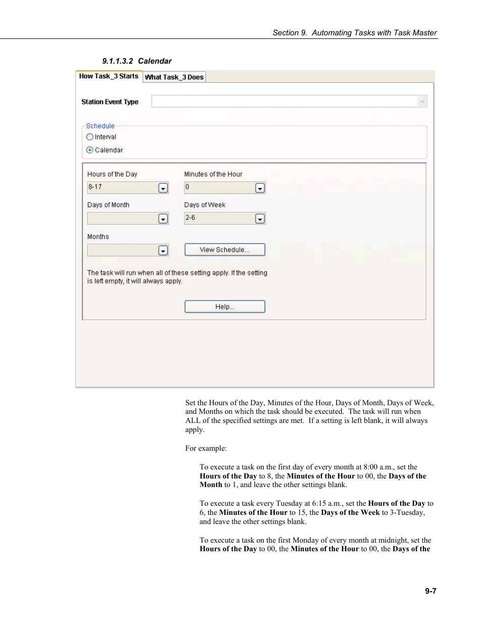 2 calendar, Calendar -7 | Campbell Scientific LoggerNet Datalogger Support Software User Manual | Page 397 / 580