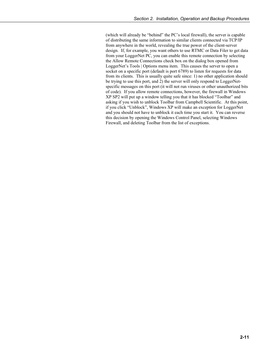 Campbell Scientific LoggerNet Datalogger Support Software User Manual | Page 43 / 580