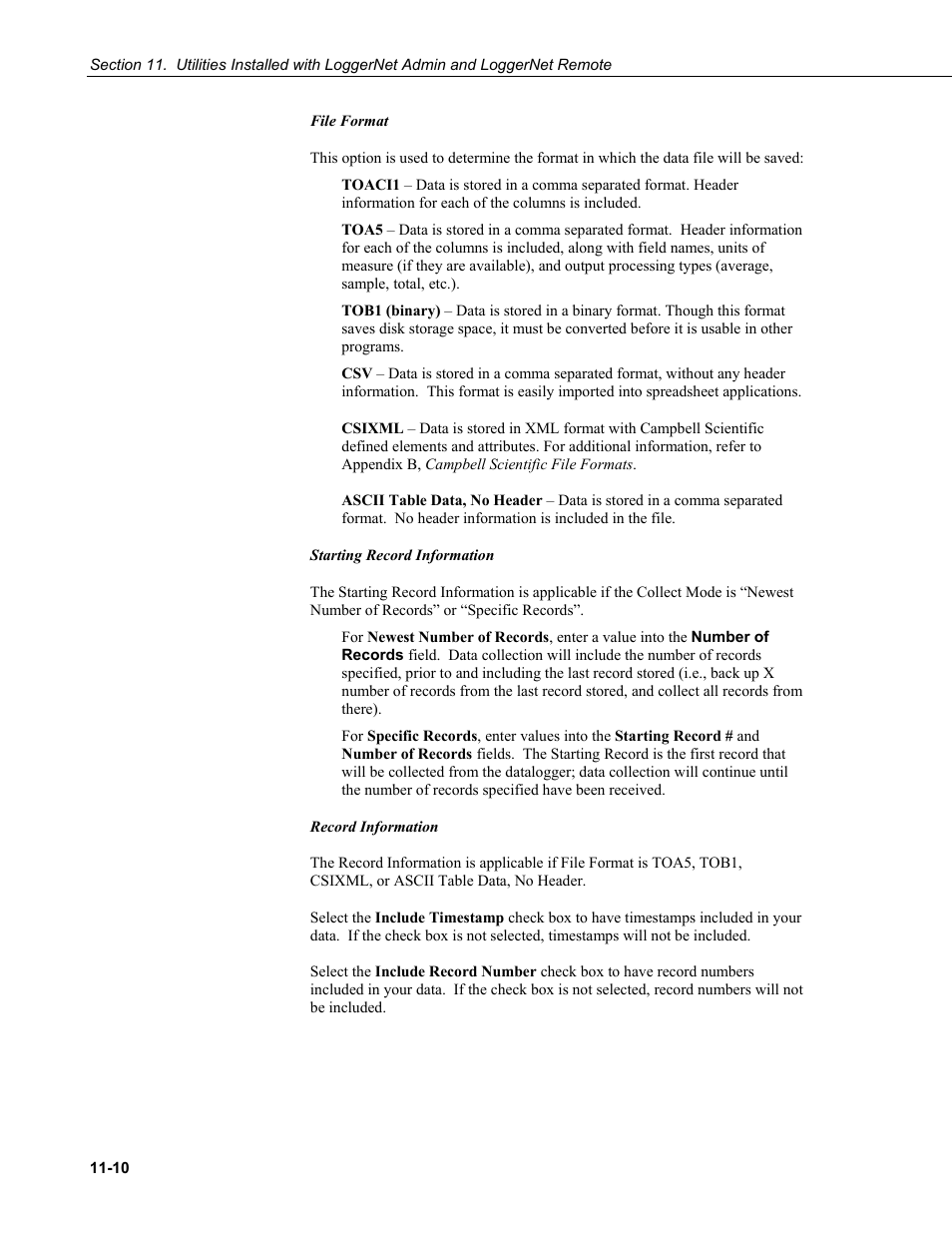 Campbell Scientific LoggerNet Datalogger Support Software User Manual | Page 438 / 580
