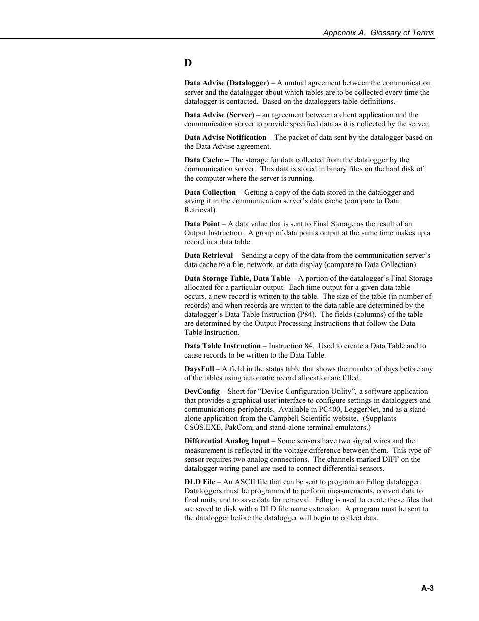 Campbell Scientific LoggerNet Datalogger Support Software User Manual | Page 485 / 580