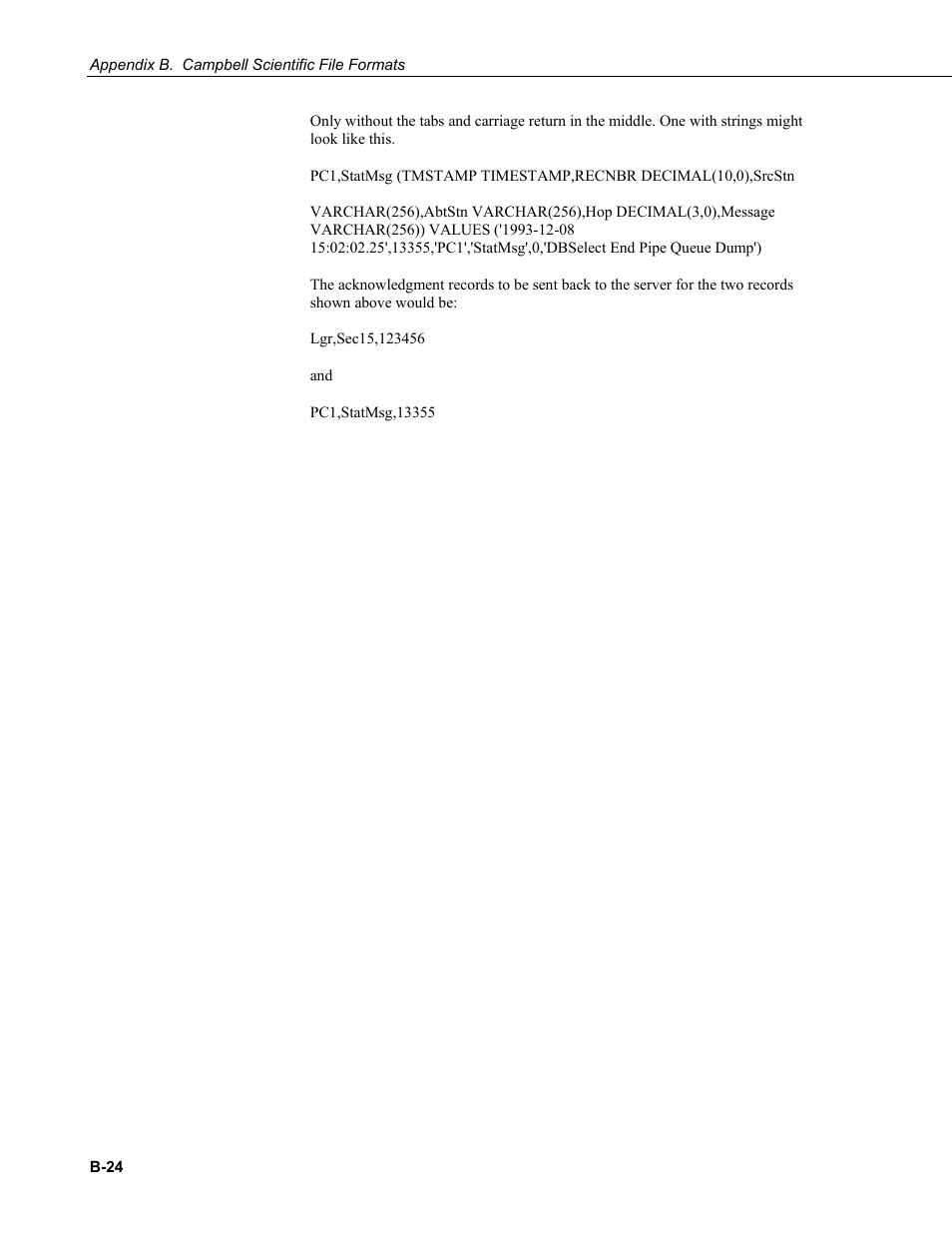 Campbell Scientific LoggerNet Datalogger Support Software User Manual | Page 518 / 580