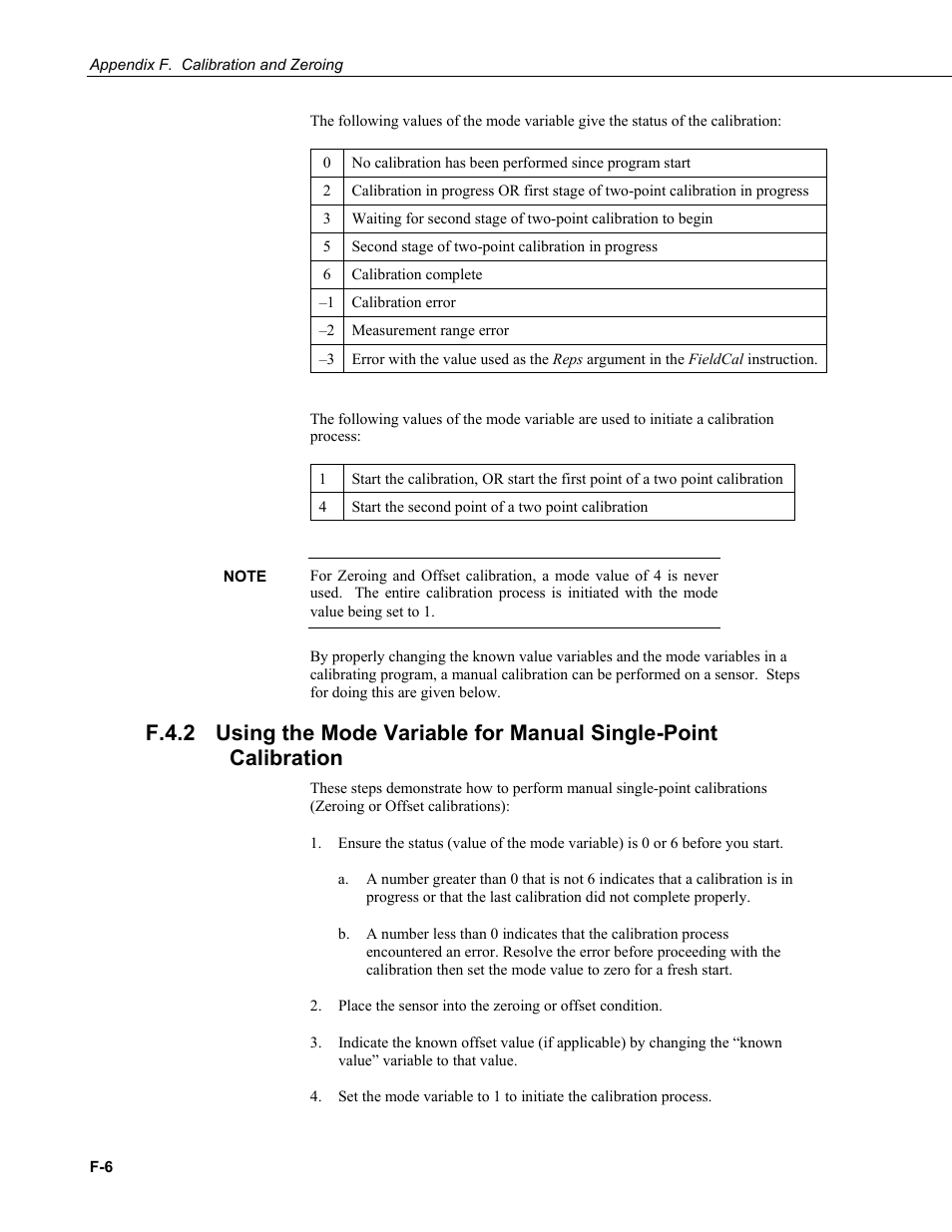 F.4.2, Using the mode variable for manual single-point | Campbell Scientific LoggerNet Datalogger Support Software User Manual | Page 560 / 580